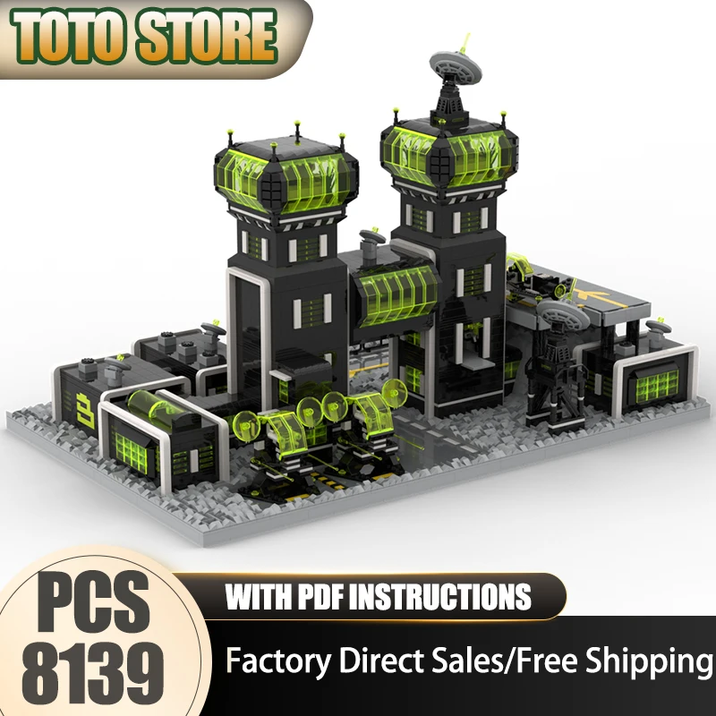 

City Street View Moc Building Bricks II Base Pit Stop Model Building Technology Modular Blocks Gift Christmas Toy DIY Assembly