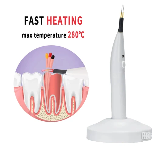 Imagen 2 del producto ECIN-cortador Dental de guutapercha, 4 puntas, cortador de endo, corte de gutapercha, toma de carga inalámbrica, calefacción