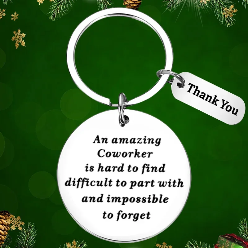 

Thank You Gifts Colleagues Leaving Gifts Keychain Pendant An Amazing Coworker Is Hard To Find Key Chains