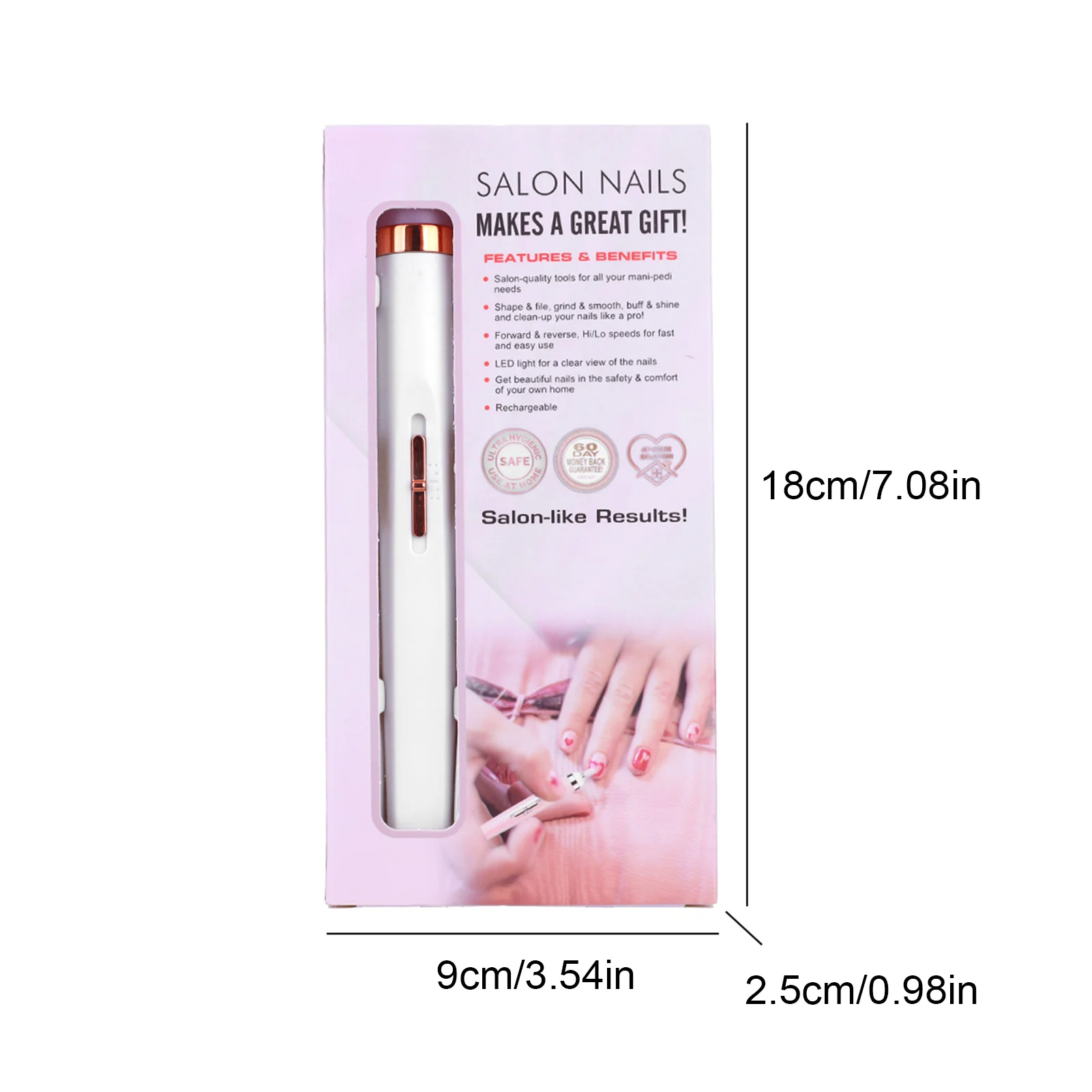 Penna smerigliatrice per unghie elettrica Smerigliatrice per unghie portatile 5 in 1 a basso rumore per pedicure manicure professionale Dropshipping dagli Stati Uniti