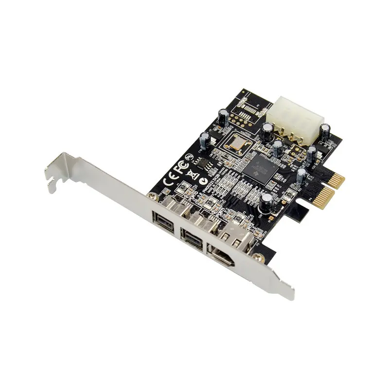 Imagem -02 - Cartão de Expansão para pc Desktop Pci-e 1x para Ieee 1394 dv Video Adapter Controller Cartão Firewire Chip ti Xio2213a