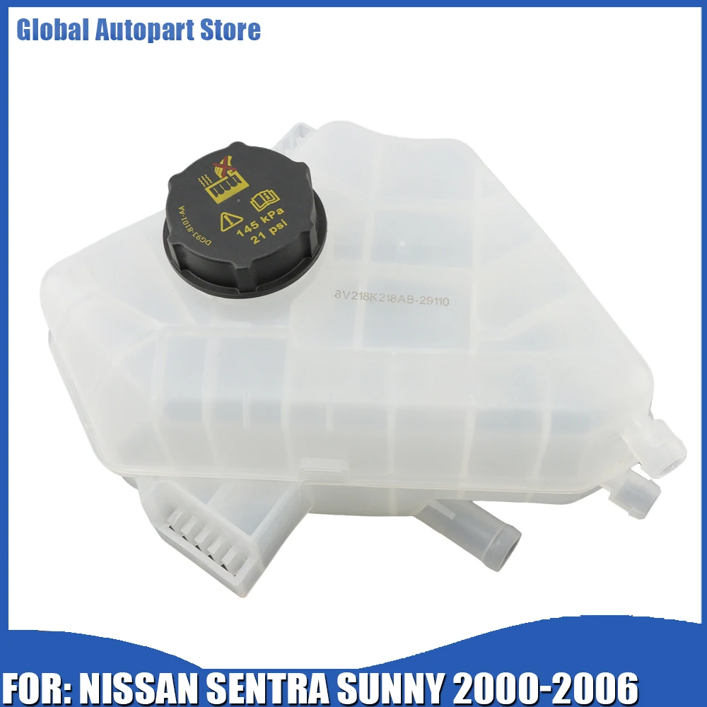 Depósito de refrigerante del radiador con tapa, tanque de agua auxiliar apto para Ford Fiesta Mk7 Ecosport CJ 13 BT 1,5 8V218K218AB BE8Z8A080A