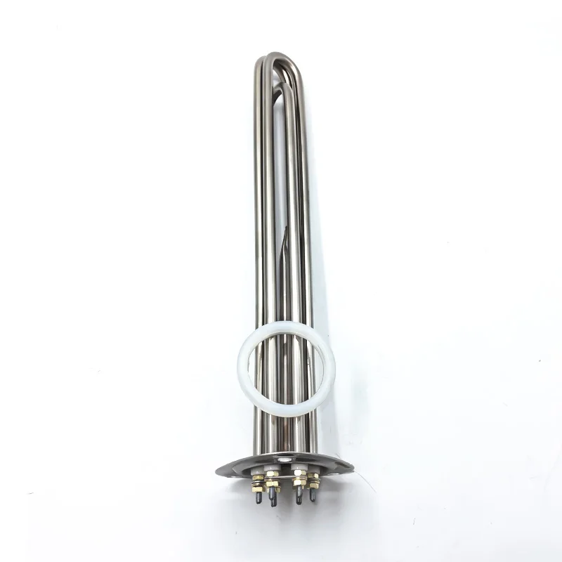 Triangle Flange Electric Immersion Water Heating Element Stainless Steel Heater for Dish Washing