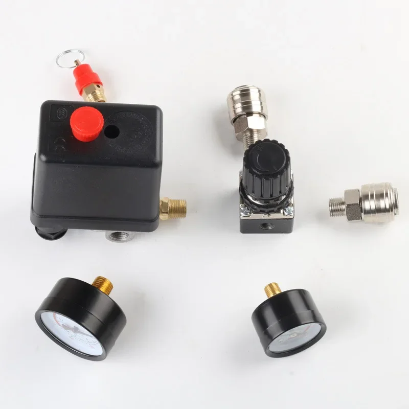 

4-портовый клапан регулирования давления воздуха с быстроразъемными фитингами, регулятор в сборе для тихого воздушного насоса и промышленного/домашнего использования