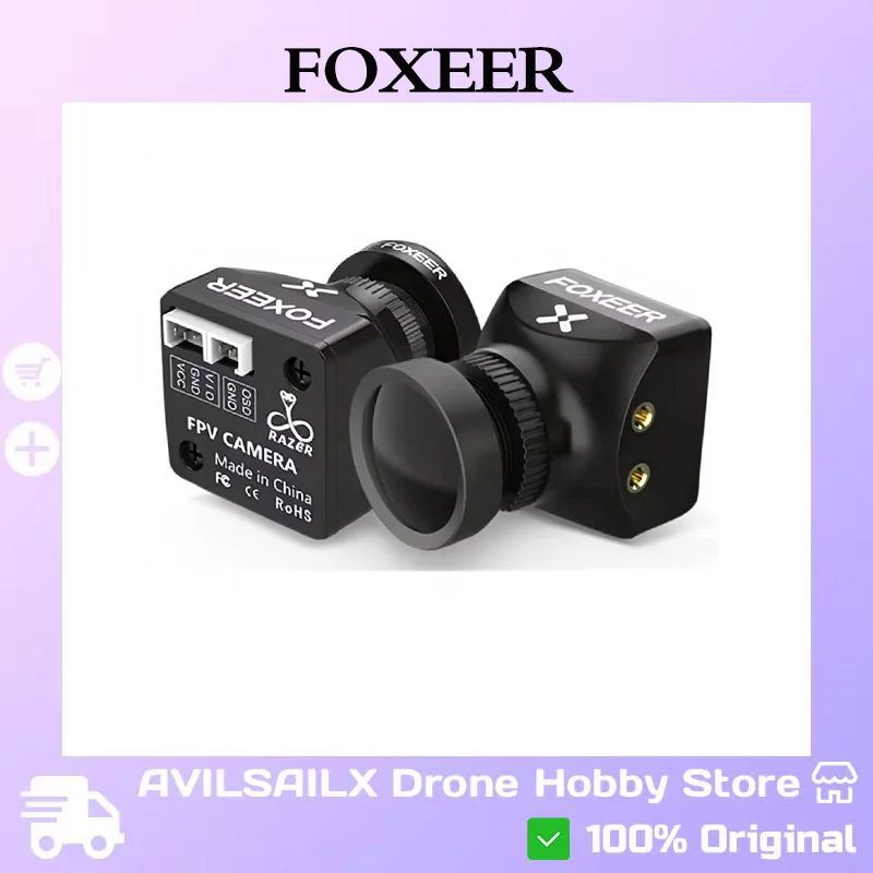

Мини-камера Foxeer RAZER MICRO — разрешение 1200TVL для сверхпрозрачного и натурального FPV Footage