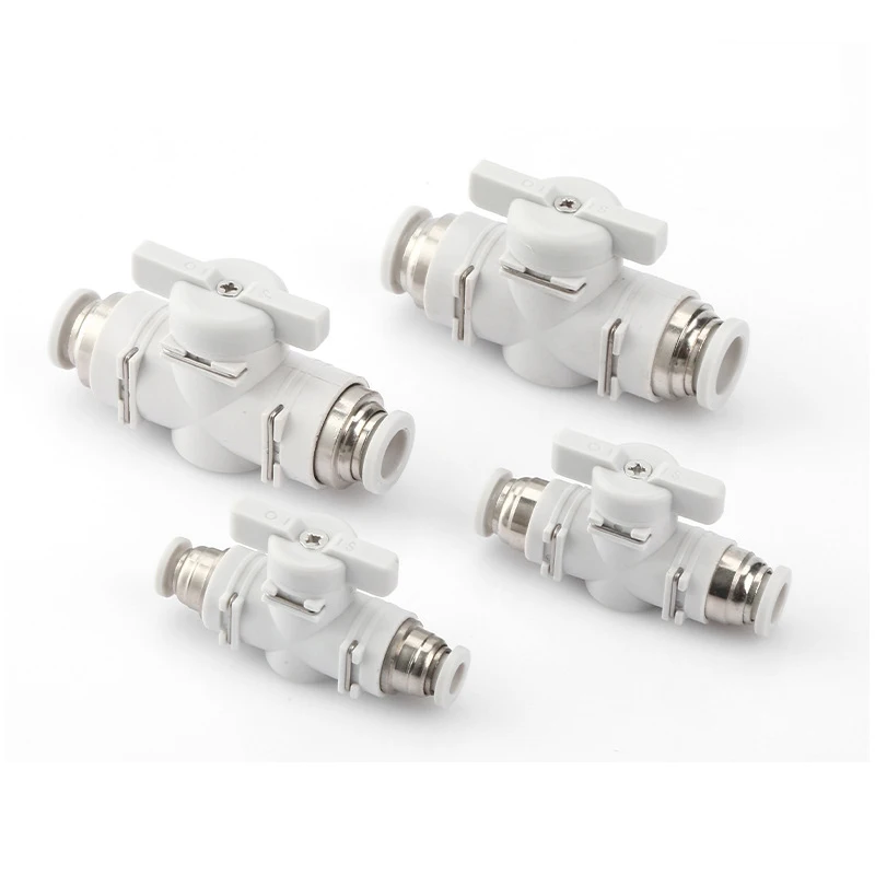 Pneumatic Throttle Valve BUC BUL Speed Control Quick Connector 6mm8mm10mm12mm White Premium Pipe fittings Thread 1/4 1/8 3/8 1/2