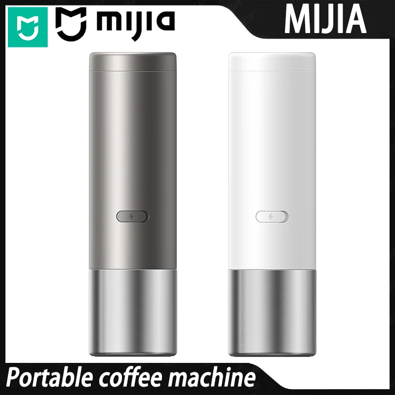 Mijia Portable Coffee Machine USB Rechargeable Dual‑Use Mini Coffee Maker for Capsule & Ground Coffee Travel Camping Office Home