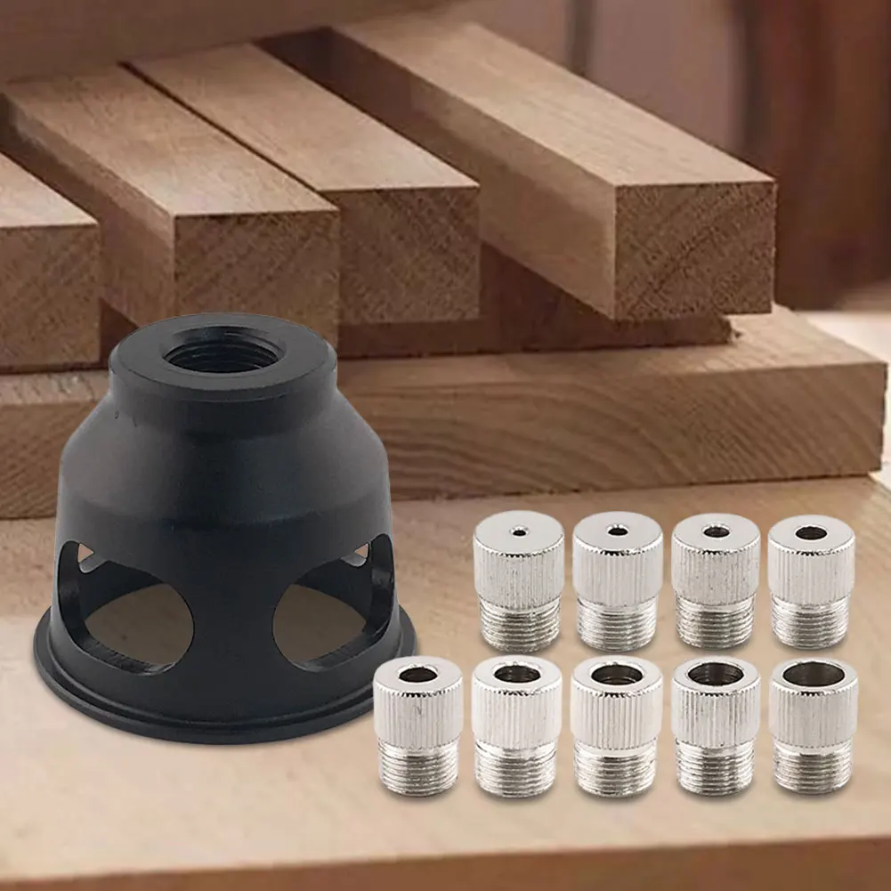 

Vertical Punching Locator with 2-10MM Drill Bushing Straight Hole Drilling Positioner for Round Dowel Splicing Drilling Tools