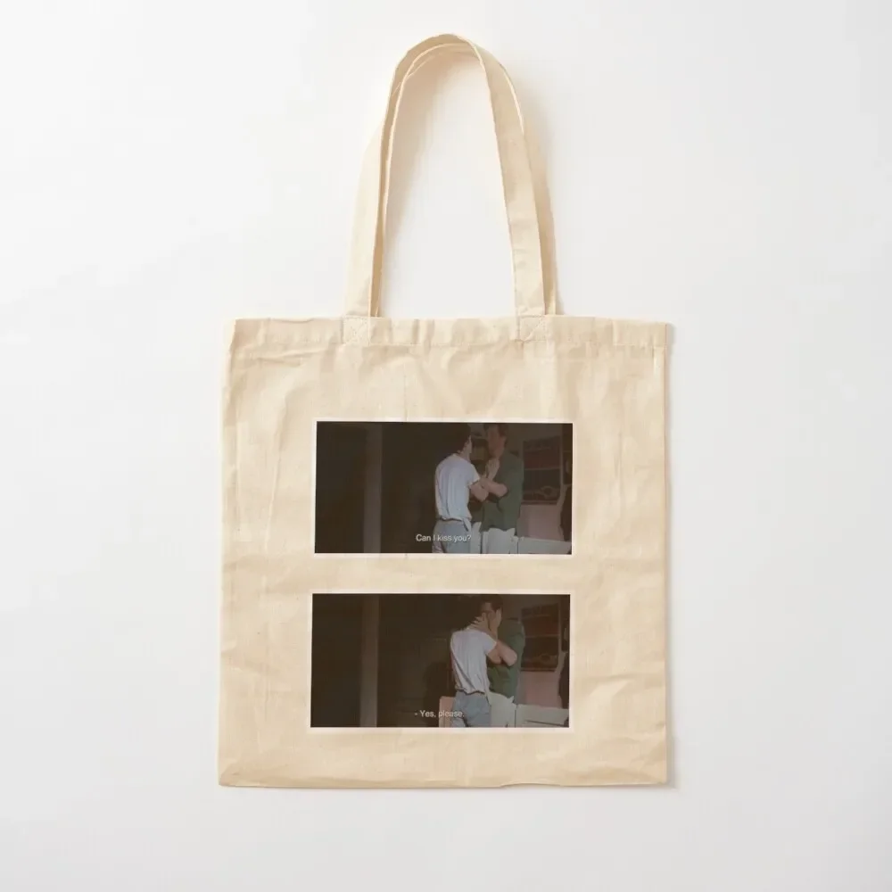 

Cmbyn kiss scene Tote Bag personalized tote bag woman shopping bag