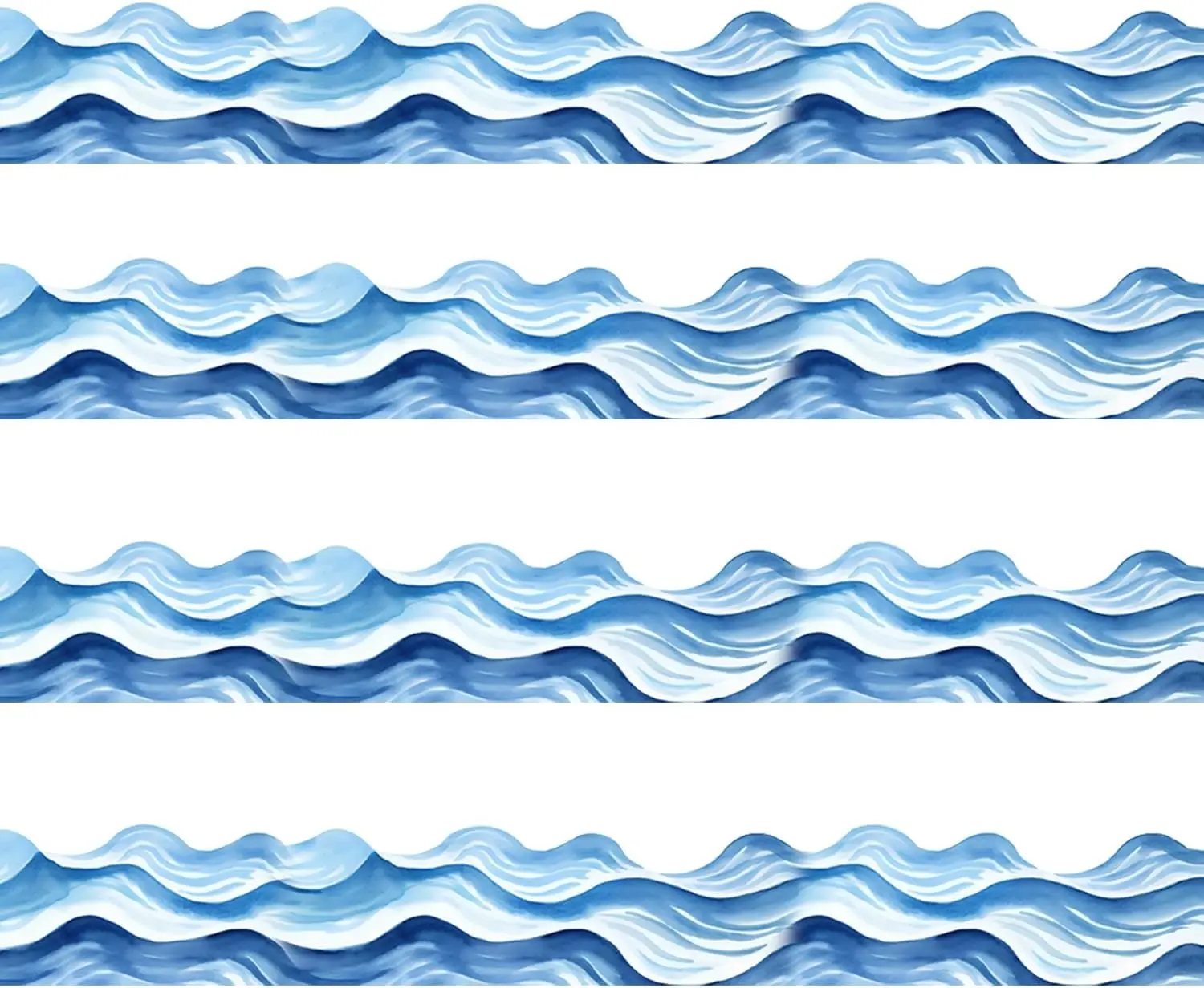 

Бордюры доски объявлений с океанскими волнами, 3 x 11 дюймов, украшения для классной комнаты на тему лет и обратно в школу, 30 шт.