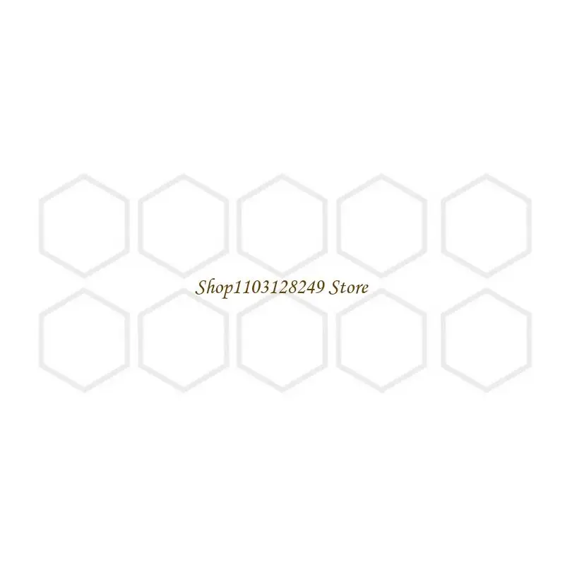 N5KD 10 Pieces Reflective Decals Hexagonal Pattern for Cars Motorcycles Easy Apply