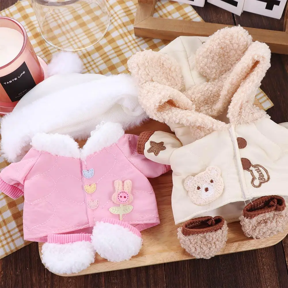 Coat 20cm Cotton Doll's Clothes Winter Set Outfit Doll Clothes Dress Multi Color Mini Cotton Doll Outfit Dress Children Gift