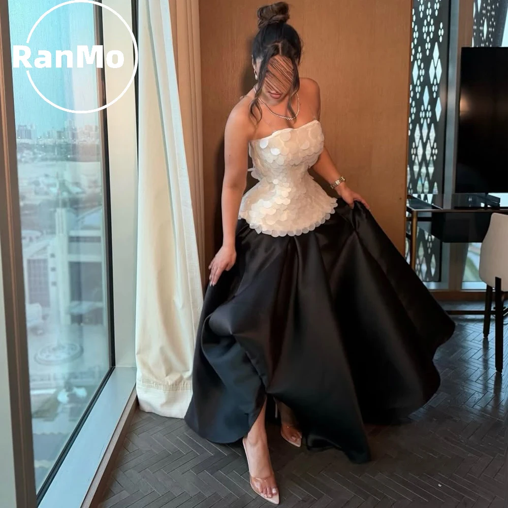 

Ranmo Modern Sequined Sleeveless Evening Dresse sA-line Strapless 2026 New Pleat robe de soirée dubaï luxe Prom Gown Customized