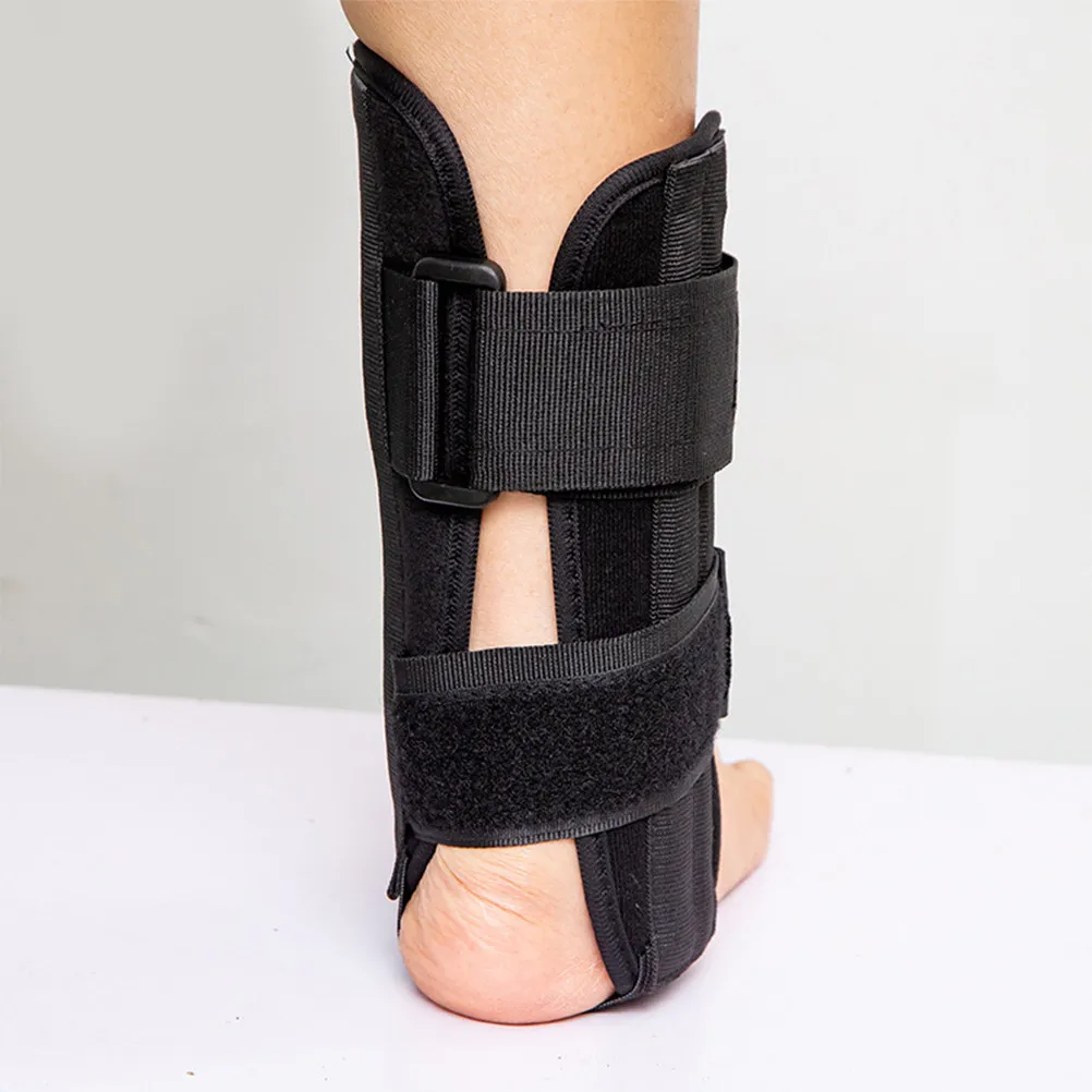 Ankle Brace Adjustable Fixed Support Sprain Brace for Adult Sports Running Splint Black Size S Breathable Sweat Absorbing Ankle
