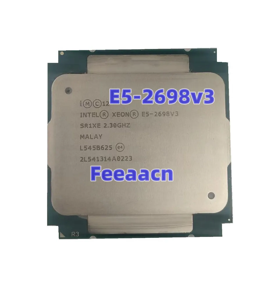 Processador 2698V3 E5 2.3GHz 40M 16 núcleos 22nm E5 2698 V3 LGA2011-3ซีพียู135W