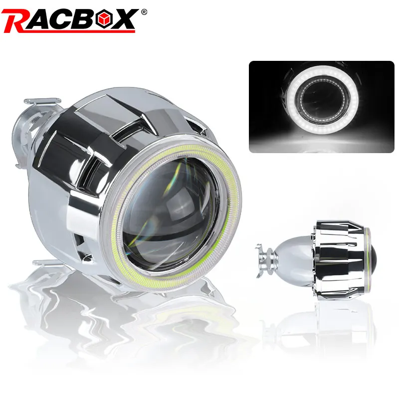 

2.5 inch Angel Eyes Bi-xenon Lens Universal H4 H7 Headlight Projector Lenses for Car Motorcycle Retrofit Use H1 Lamp Bulbs