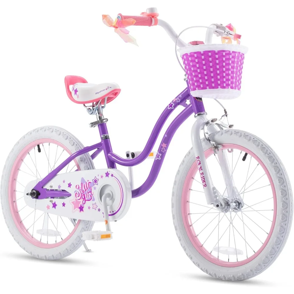 Stargirl Kids Bike Girls 12 14 16 18 20 Inch Children's Bicycle with Basket for Age 3-12 Years