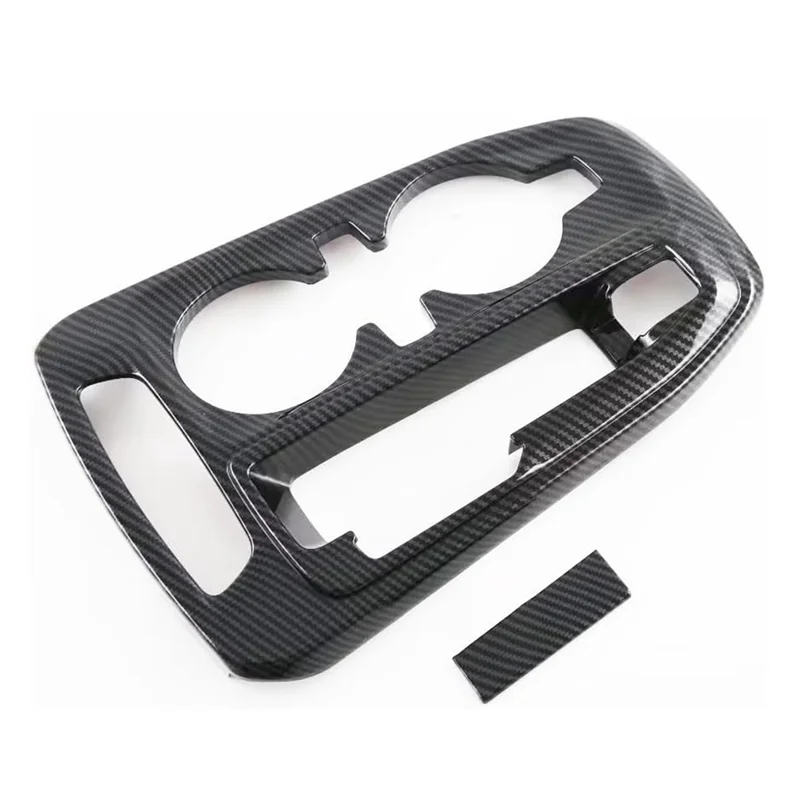 

A51K-Car Center Console Gear Shift Panel Cover Trim For Trax Seeker 2023 2024 Parts (ABS Carbon Fiber)