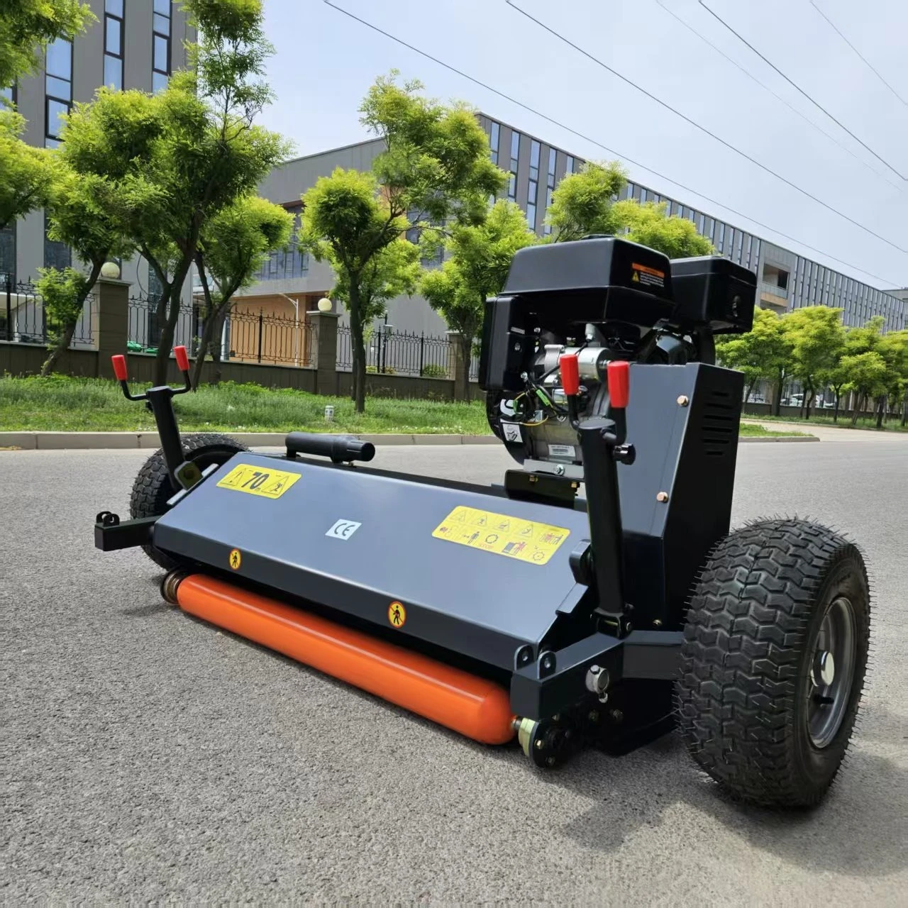50HP Rear Mounted Flail Mower, ATV Tow-Behind Trailed Lawn Mower, Heavy-Duty Agricultural Grass Cutting Equipmen