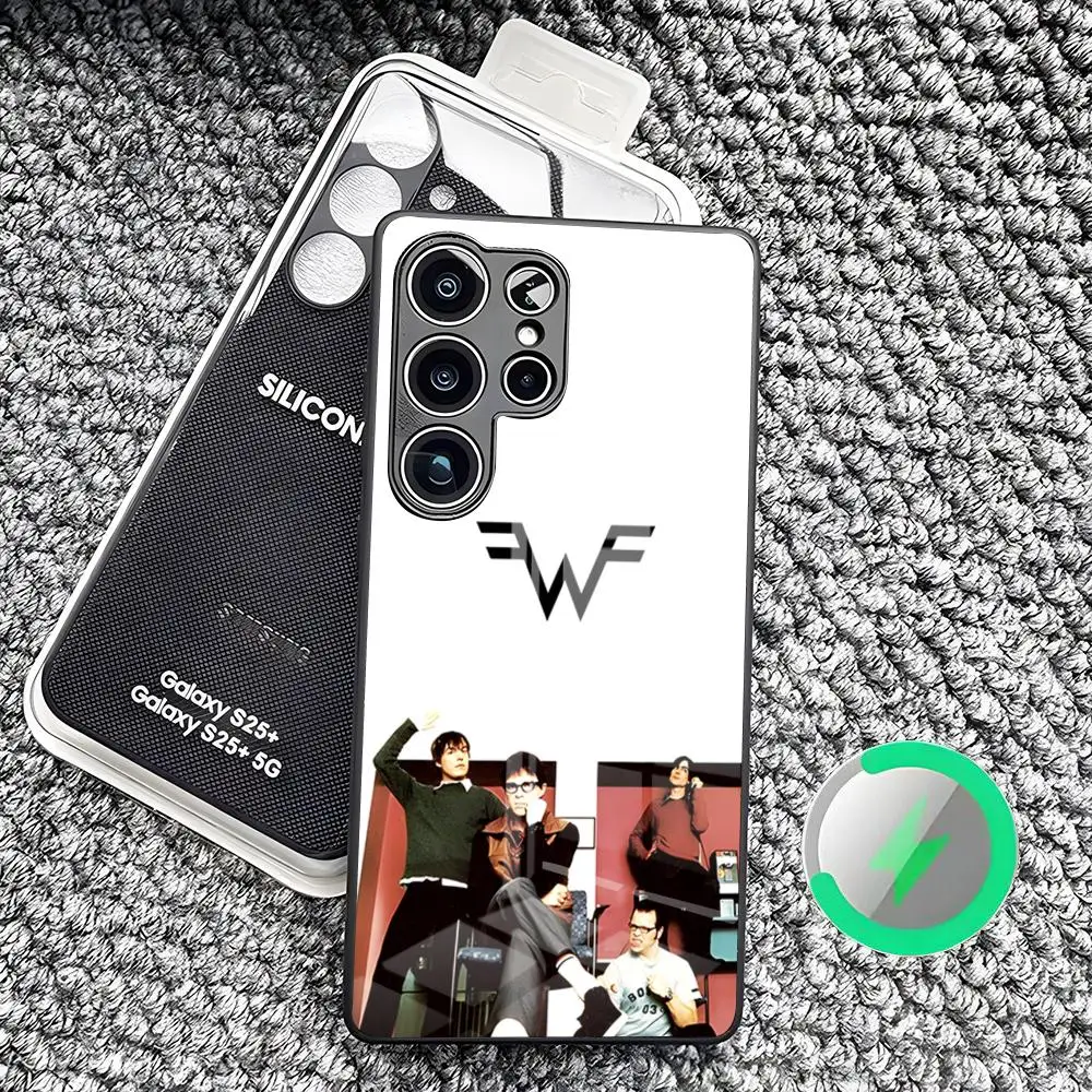 W-WeezerS Singer Phone Case For Samsung S26 Ultra S25 Edge S23 S22 S21 S20 Plus S24 Fe Magnetic Glass Cover