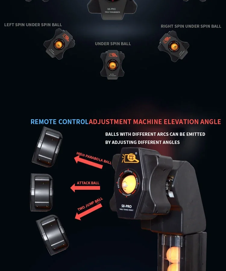 Huipang S8-PRO Pas Cher Ping-pong Attraper Robot De Tennis De Table Machine Avec Filet Autres Produits De Tennis De Table