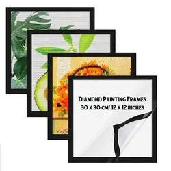 30x30 Magnetic Art Frames Diamonds Art Painting Frames Display pittura immagini o foto cornice solida per parete