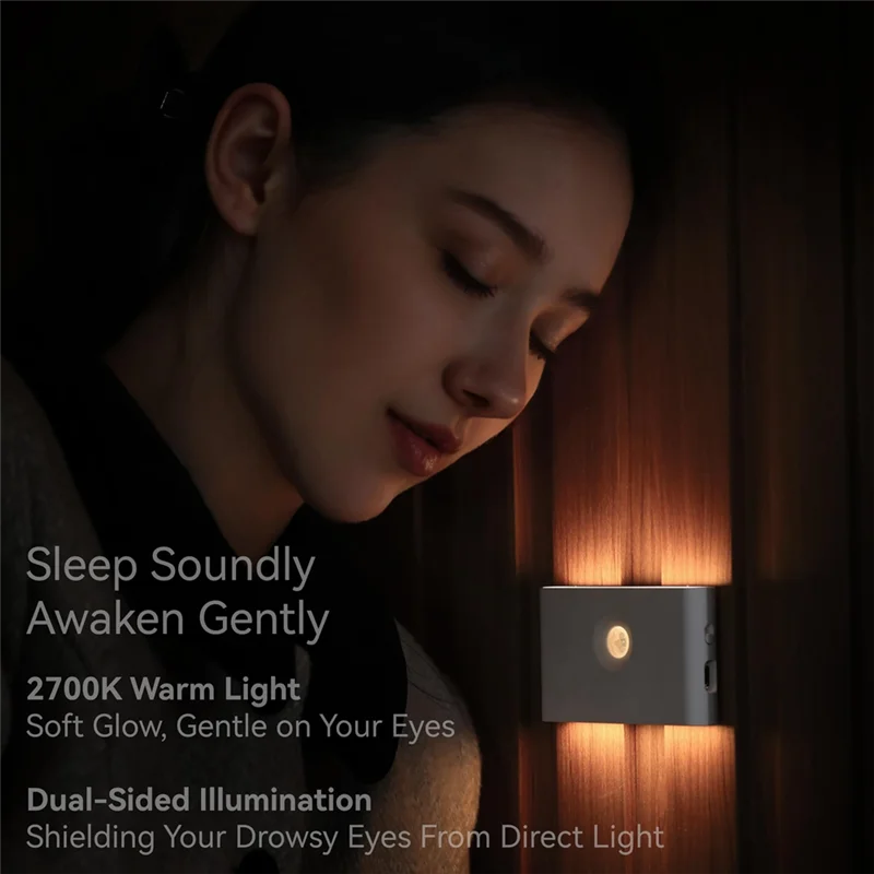 ABNM LED Intelligente Sensor Nachtlicht USB Lade Motion Sensor Wand Licht Für Schlafzimmer Korridor Schrank Beleuchtung