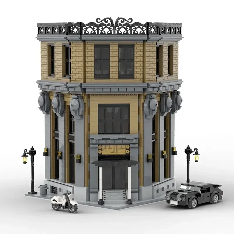 Moc Architecture House ที่มีชื่อเสียง Continental Hotel Building Blocks ชุดสําหรับ John Wick อิฐของเล่นเด็กของขวัญวันเกิดเด็ก