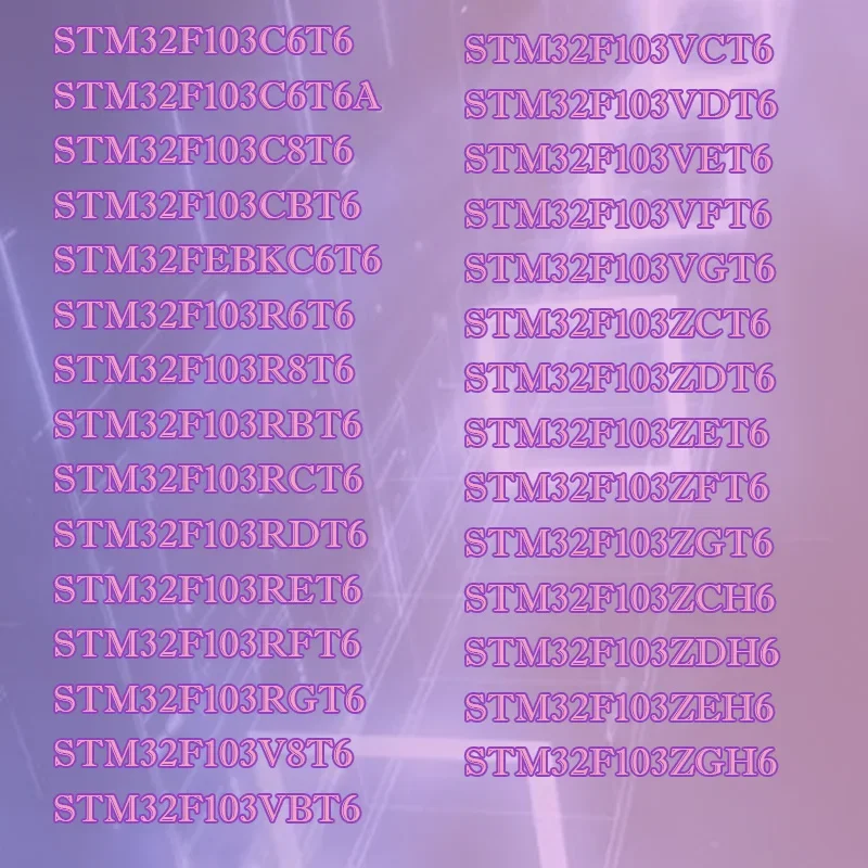 

STM32F103C6T6A C8T6 RBT6 RCT6 VET6 ZCT6 PE shell