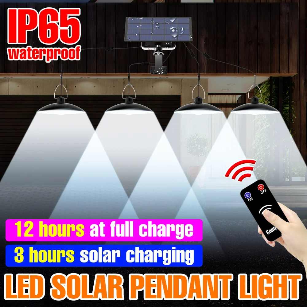 

Светодиодный солнечный подвесной светильник для улицы, водонепроницаемый прожектор для коридоров, дворов, ландшафтного освещения, наружного освещения стен