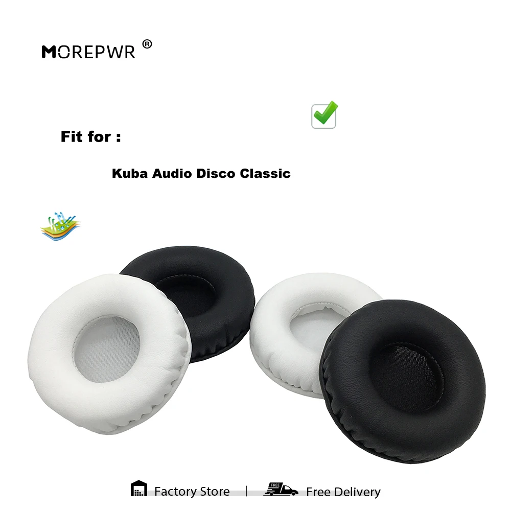 

Morepwr New Upgrade Replacement Ear Pads for Kuba Audio Disco Classic Headset Parts Leather Cushion Velvet Earmuff Sleeve Cover