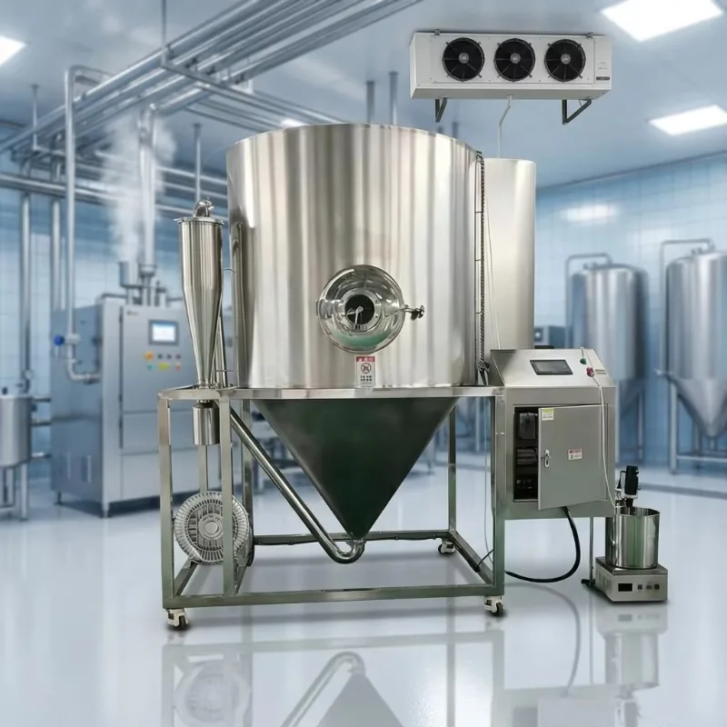 Hot Sale Industrial 5L/H High Speed Centrifugal Spray Dryer Machine for Making Milk Powder Animal Blood Banana Customized