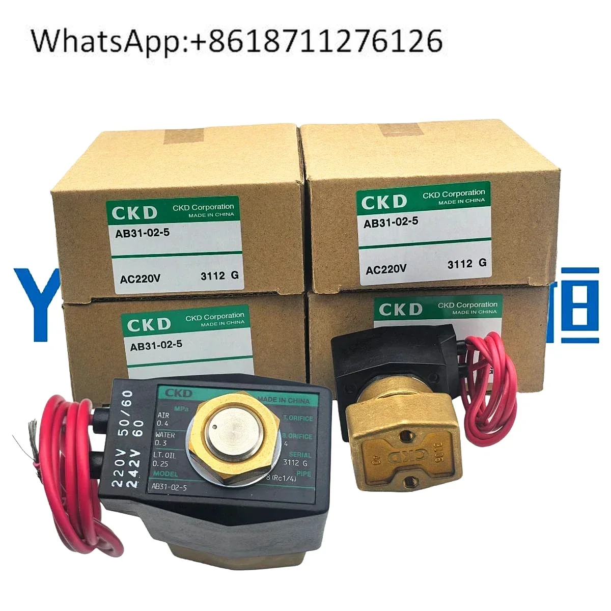 

Original CKD solenoid valve AB31-02-5 AB41-02-6 AB31-02-4 AB41-02-3 AC220V