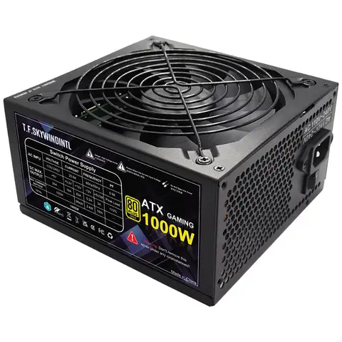 T.F.SKYWINDINTL 1000W Modular Power Supply 80+ Gold Certified ATX PC PSU, Active PFC, 120mm Low Noise Fan, for Gaming Computers