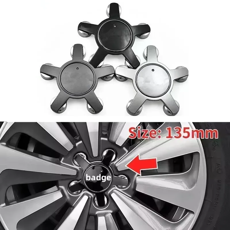 4pcs 135mm Five claws Car Wheel Center Cap Hub Covers Badge logo 4F0601165N For VW Volkswagen Auto Accessories