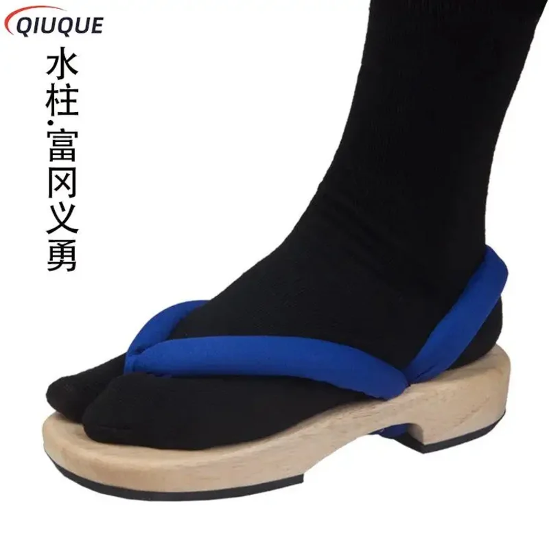 شيطان القاتل أنيمي تأثيري أحذية كيميتسو نو يابا كامادو تانجيرو قباقيب الصنادل كامادو Nezuko جيتا أجاتسوما زينيتسو الوجه يتخبط