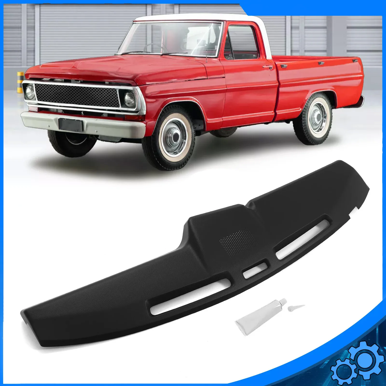 

For Ford Bronco F-100 F-150 F-250 F-350 1980-1986 Dash Cover Dashboard Black