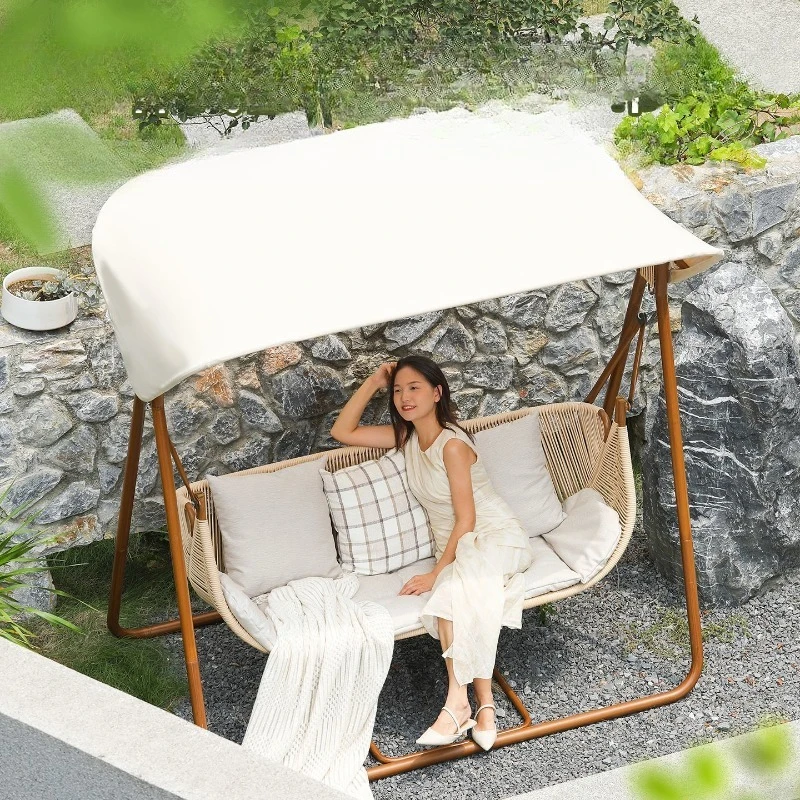 

Outdoor swing courtyard outdoor double hammock villa balcony swing rocking chair garden swing chair chair