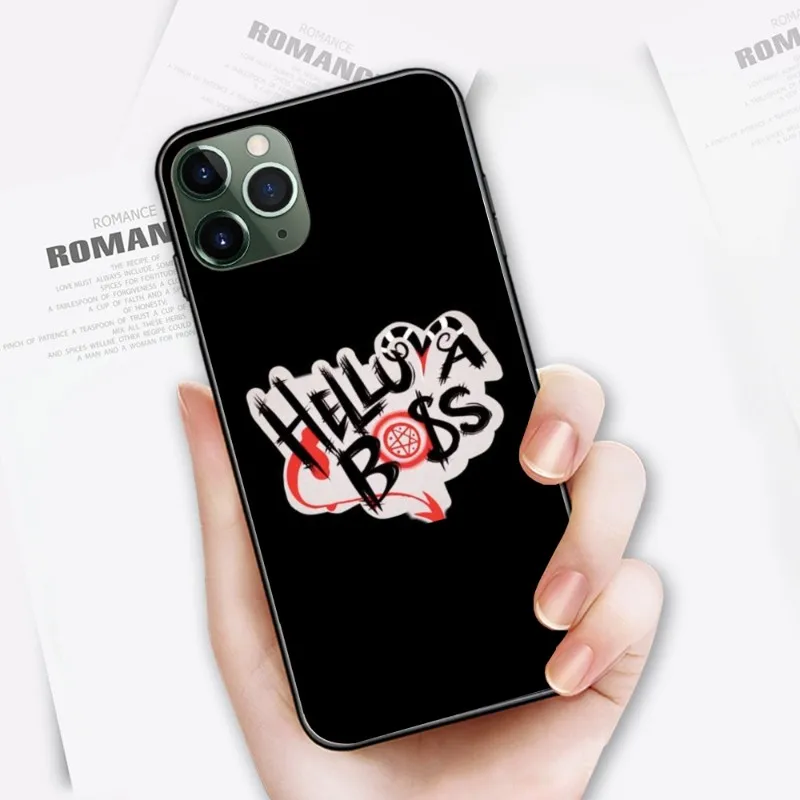 Helluva Boss Mobile Phone Case for iPhone 14 13 12 11 XS X 8 7 6 Plus Mini Pro Max SE 2022 Black Soft Phone Cover Funda image 3