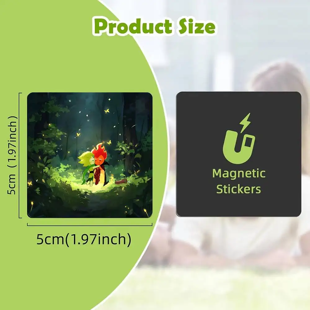 Fire S-Spirit Cookie Run Fridge Magnet Personalized Magnetic Durable Plastic Square Picture Surface Fridge Magnets