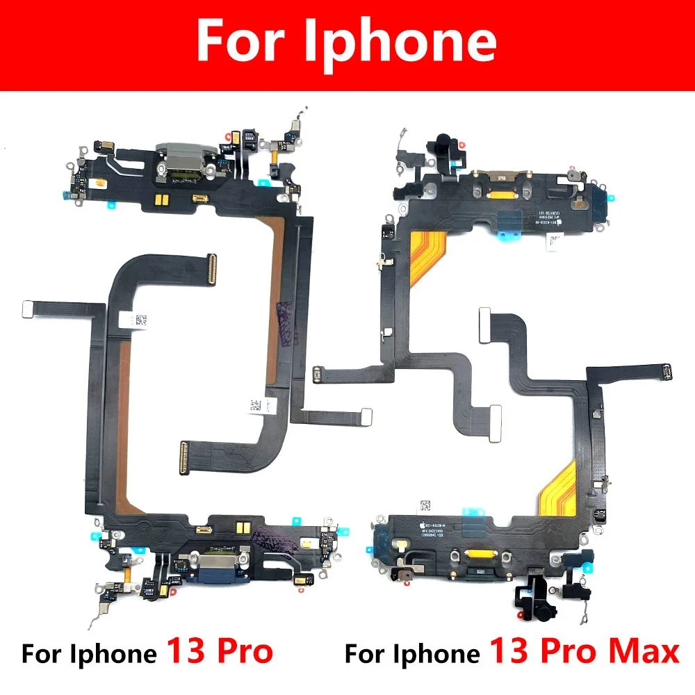 

Новинка Протестировано для IPhone 13 Pro / 13 Pro Max USB зарядная док-станция разъем микро-разъем зарядная плата гибкий кабель