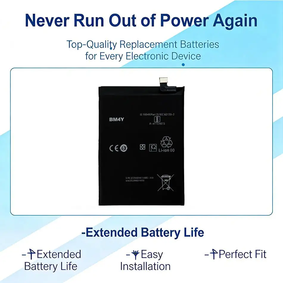 

Аккумулятор BM4Y для мобильного телефона, надежная замена для Xiaomi Poco F3 Redmi K40 Pro K40pro, 4520 мАч