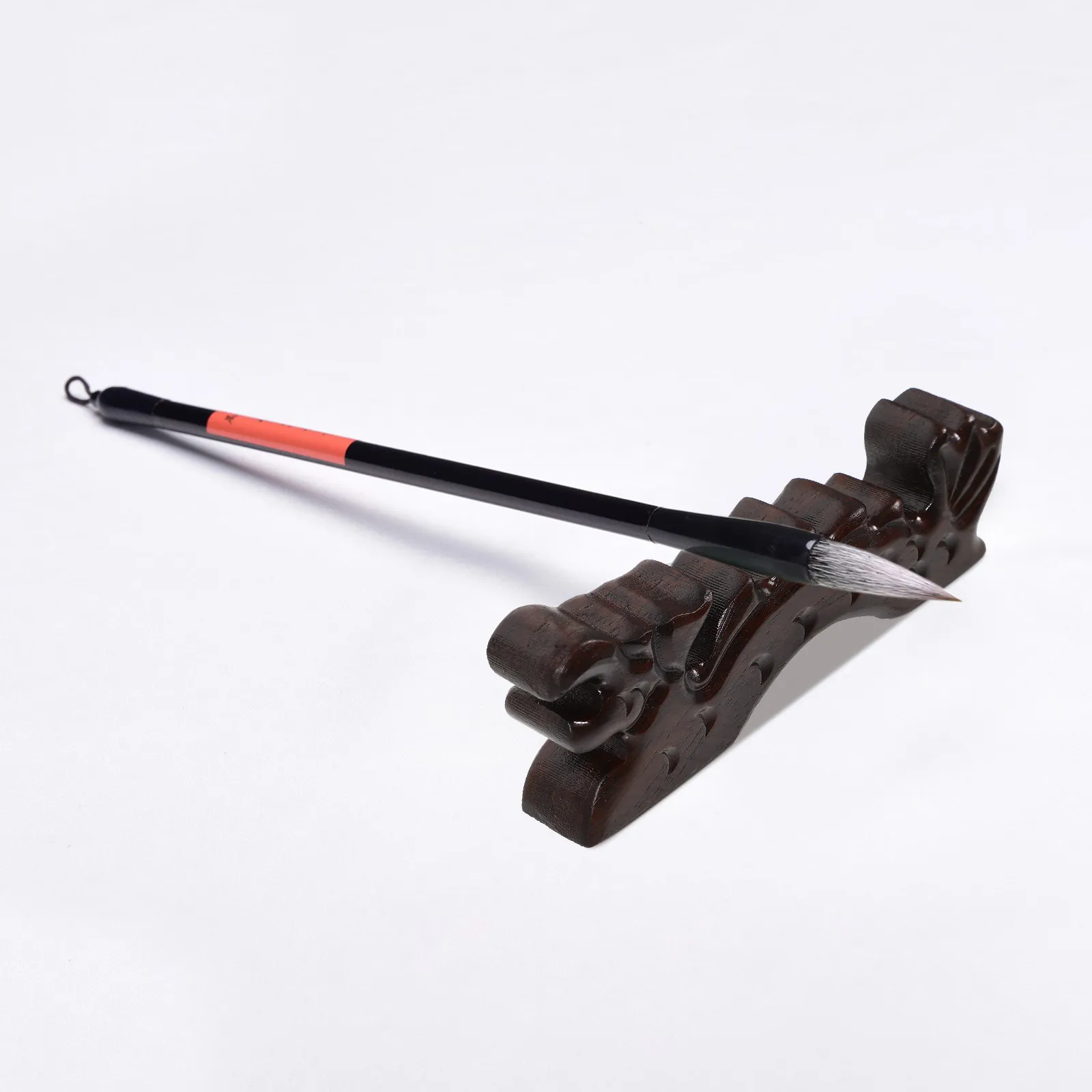 

Dragon Shape Calligraphy Pen Holder Wooden Retro Brush Pen Rest Multi Functional Calligraphy Brush Storage Holder