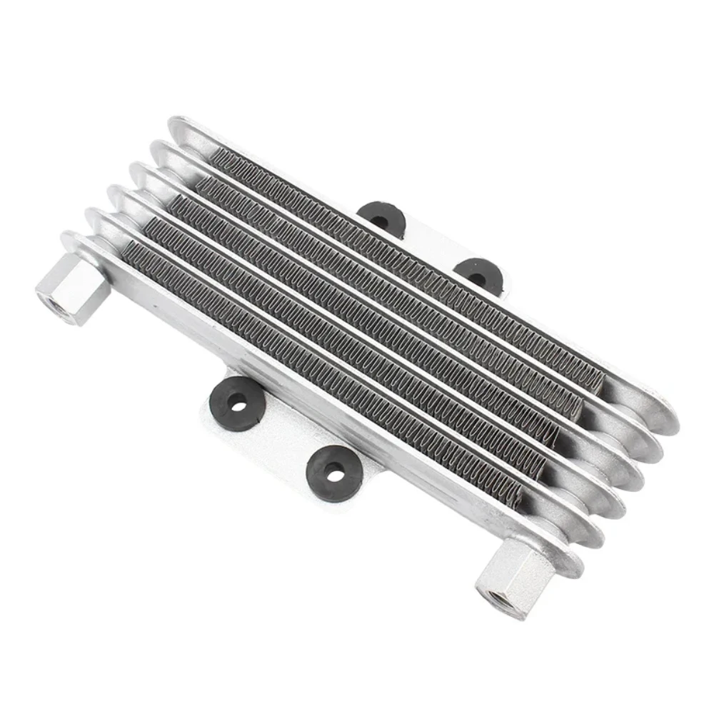 Motorcycle Oil Cooler 5 Row Radiator Dirt Bike 2t 125-250CC Engine Universal 4T M10 M12 Cooling Enduro Pit Bike Motocross Parts