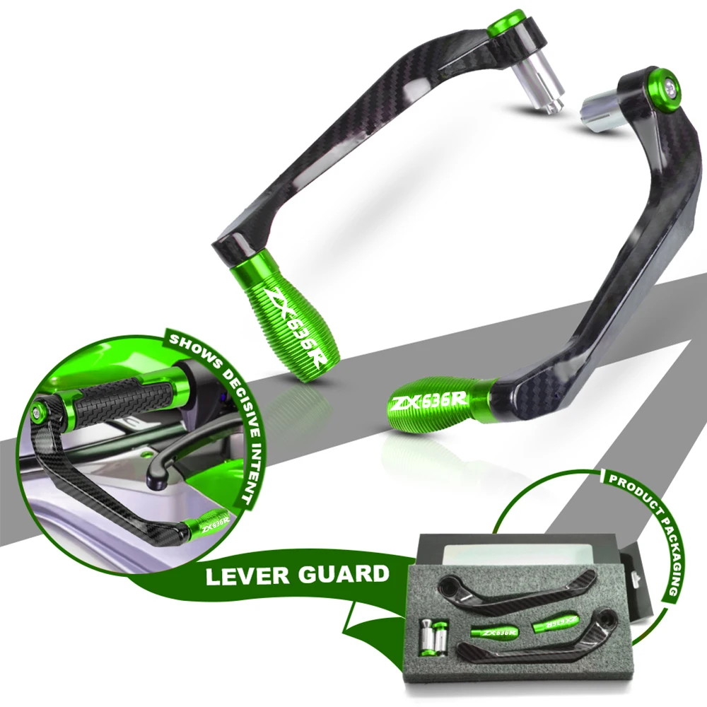 

Motorcycle Accessories Aluminum Brake Clutch Levers Guard Protection For Kawasaki ZX636R ZX-636R ZX 636R 2000-2006 2004 2005
