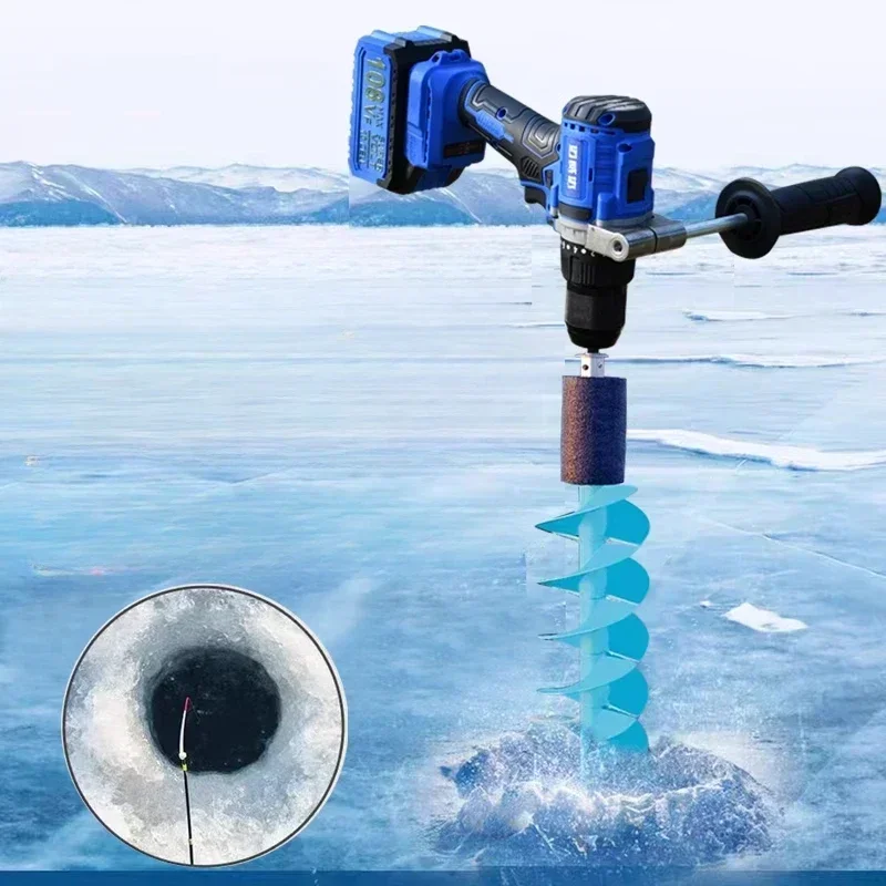 

Brushless High Power and Powerful Ice Drill Winter Super Large Power Charging Ice Drill Handheld High Speed Ice Drilling Machine