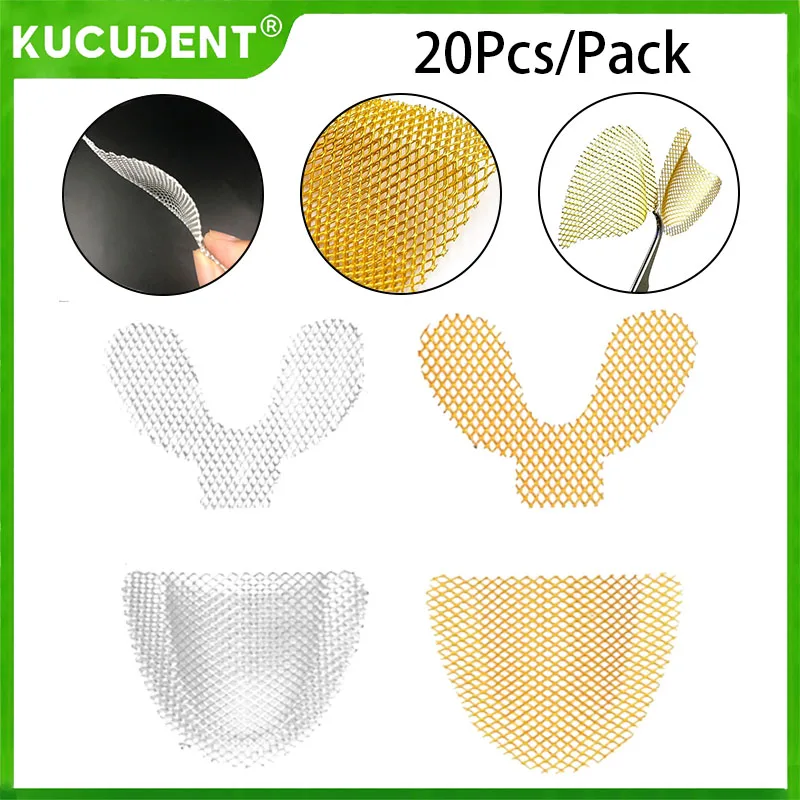 

20Pcs/Pack Dental Impression Metal Net Tray For Strengthen Upper Teeth/Lower Teeth Palatal Metal Reinforcement Mesh Material