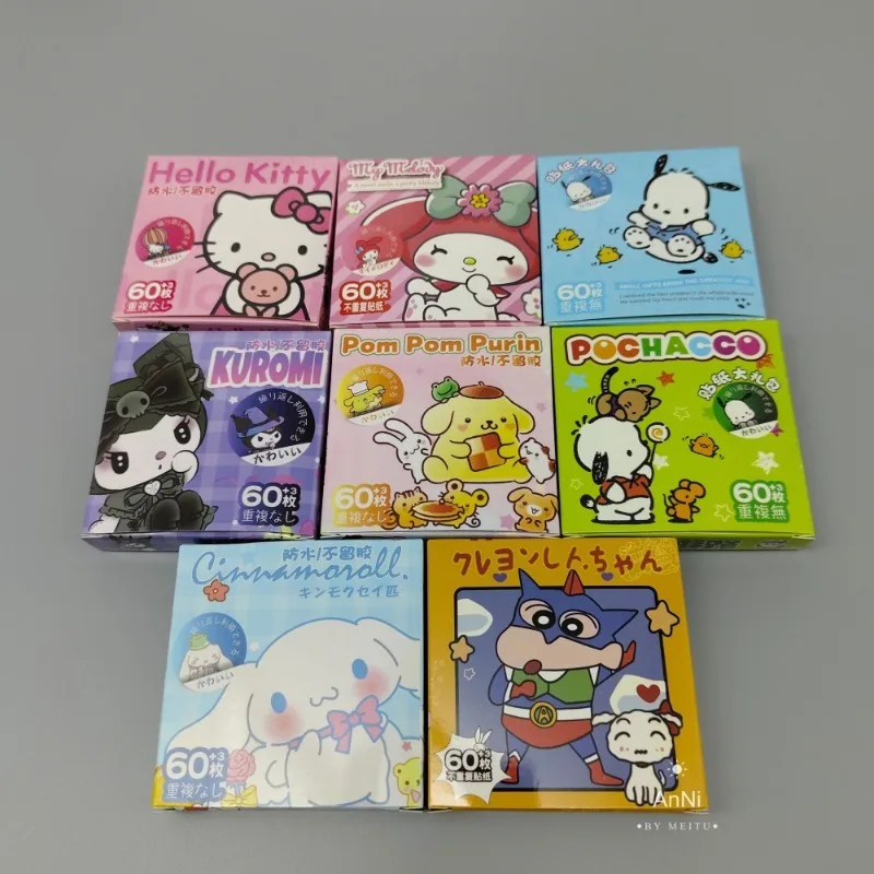 

8pcs Hello Kitty Cinnamoroll Anime Kawaii Sanrio Student Diy Stickers Cute Cartoon Notebook Patch Decoration Gifts for Kids