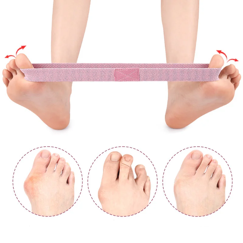 

1-2Pcs Hallux Valgus Corrector Thumb Toe Separator Tension Strap Pain Relief Toe Finger Separator Toe Splint Straightener Tool