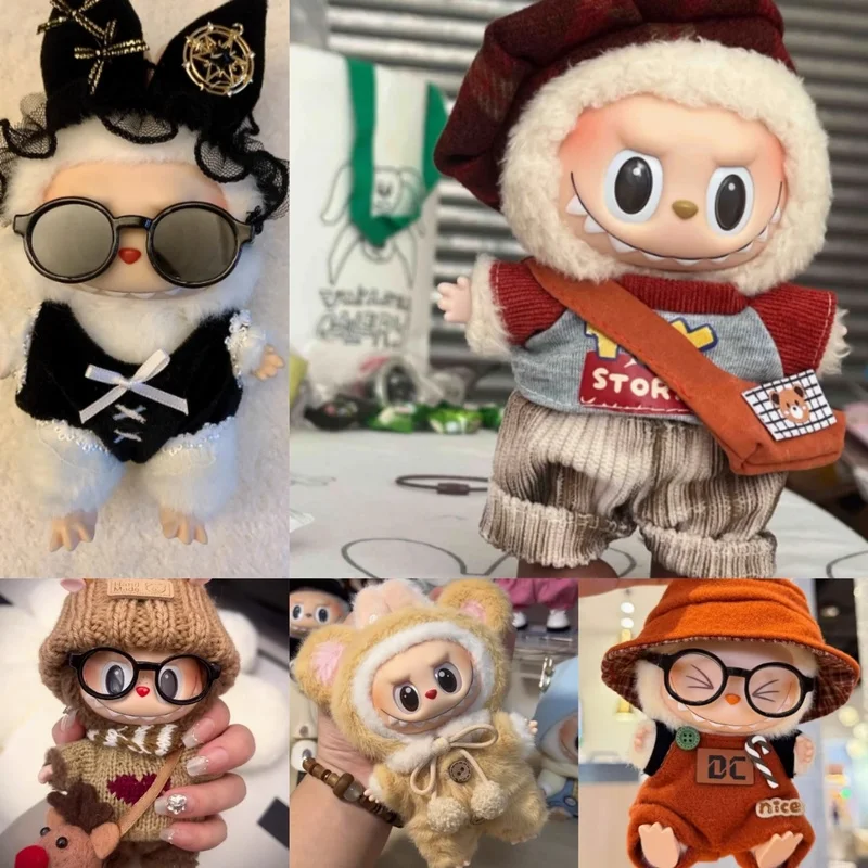 

Labubu одежда 17 см костюм кролика комбинезон Kawaii сексуальный маленький дикий кот бикини костюм кукла украшения аксессуары стиль Майяра